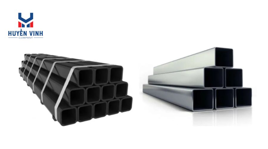 So sánh chi tiết: Thép hộp đen versus thép hộp mạ kẽm