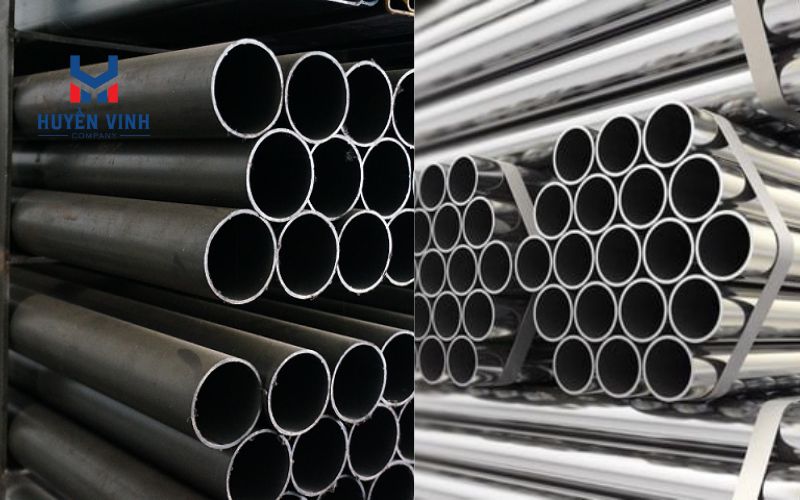 Ống thép đen và inox
