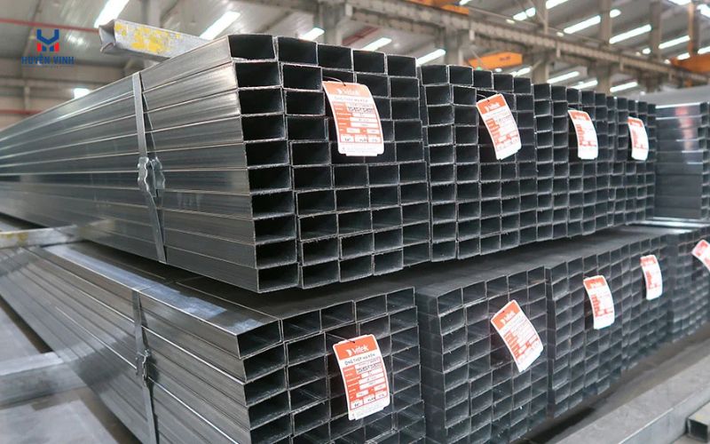 Quy cách thép hộp mạ kẽm 40x80