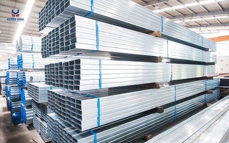 Thép hộp mạ kẽm 50x100 Thép hộp mạ kẽm 50x100
